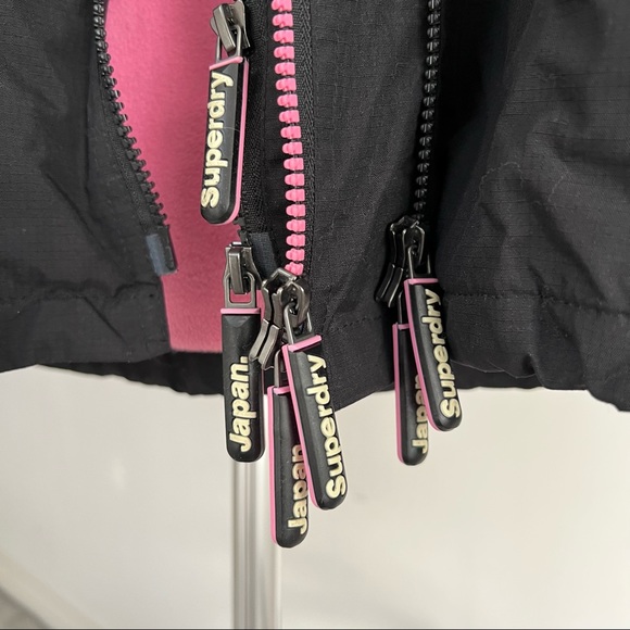 SUPERDRY Windcheater Jacker Pink Fleece Lining - Picture 3 of 11